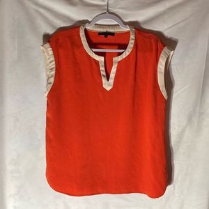 54-8 JONES NEW YORK orange cream sleeveless top 10